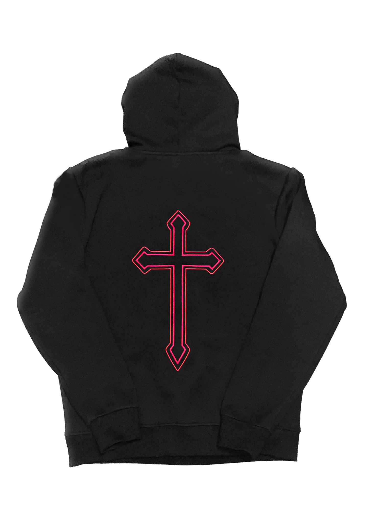 “Crimson” Hoodie Black/Red