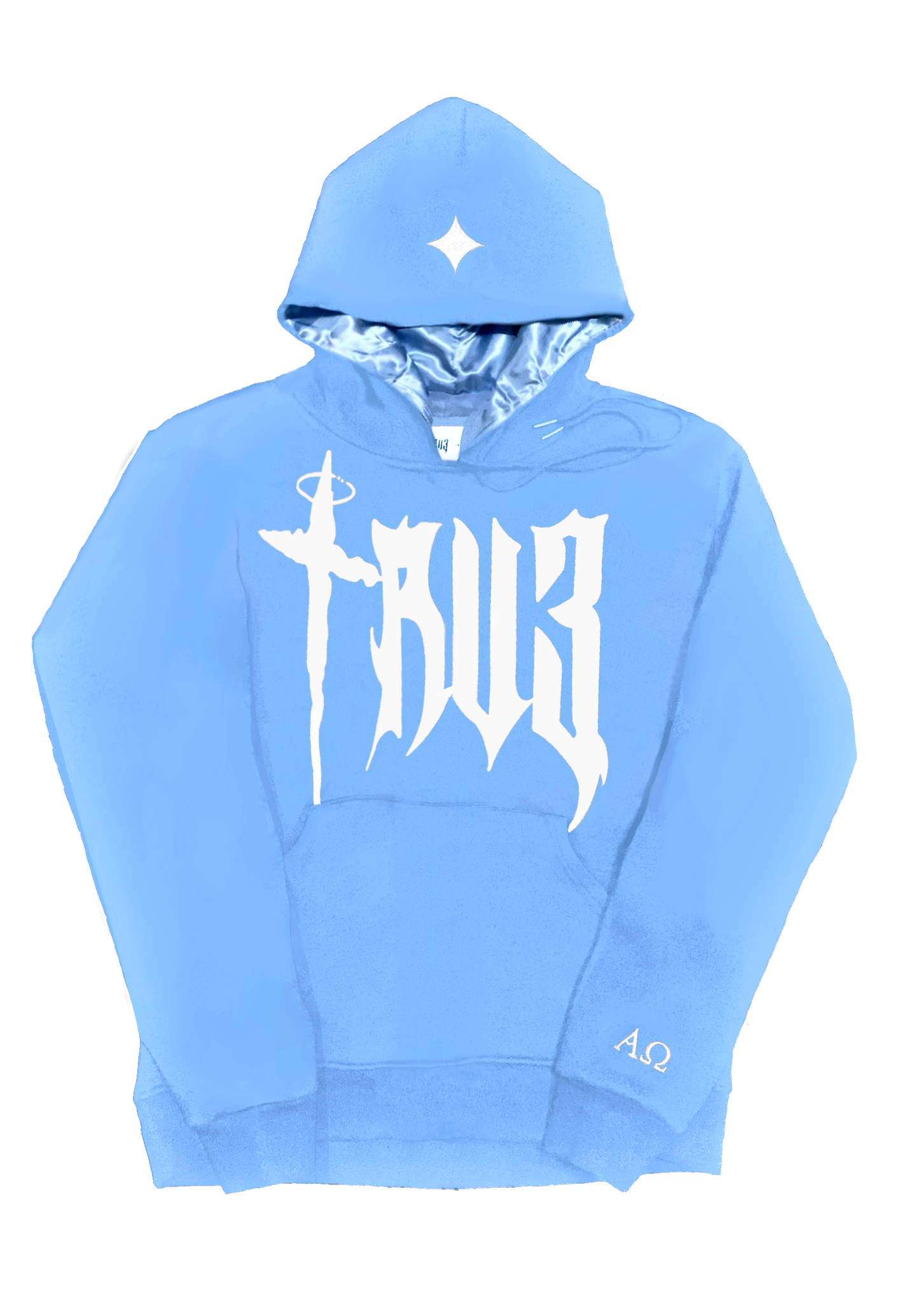 “Sky” Hoodie Blue/White