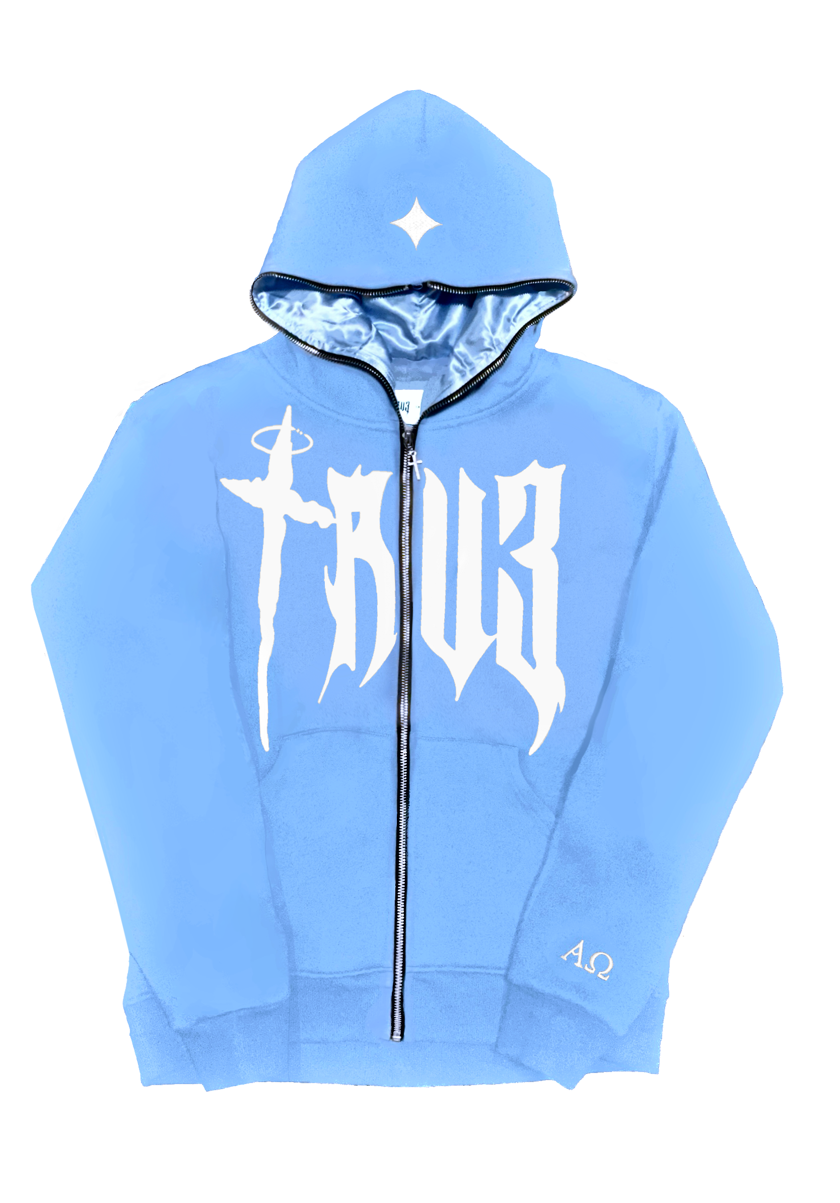 TRU3 Full Zip Blue/White