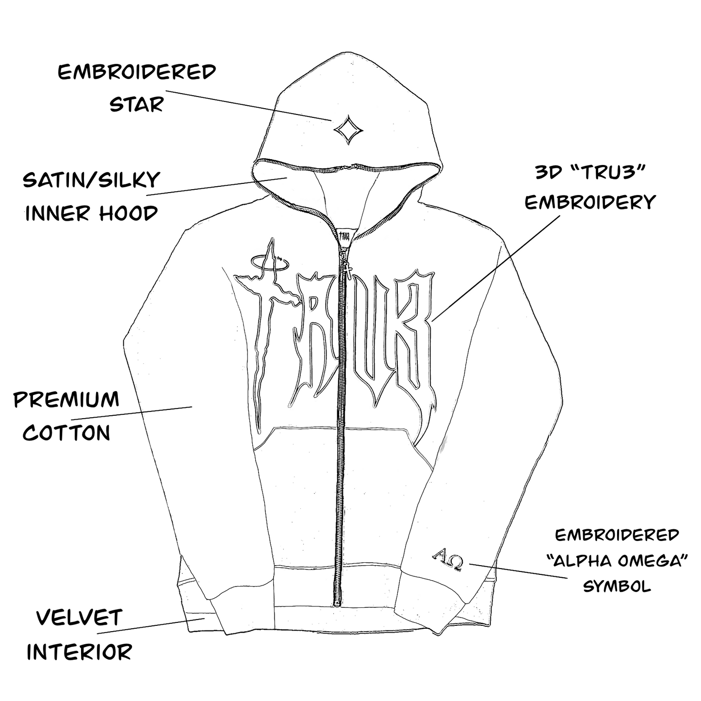 AV1 “Cloud” Full Zip White/Silver