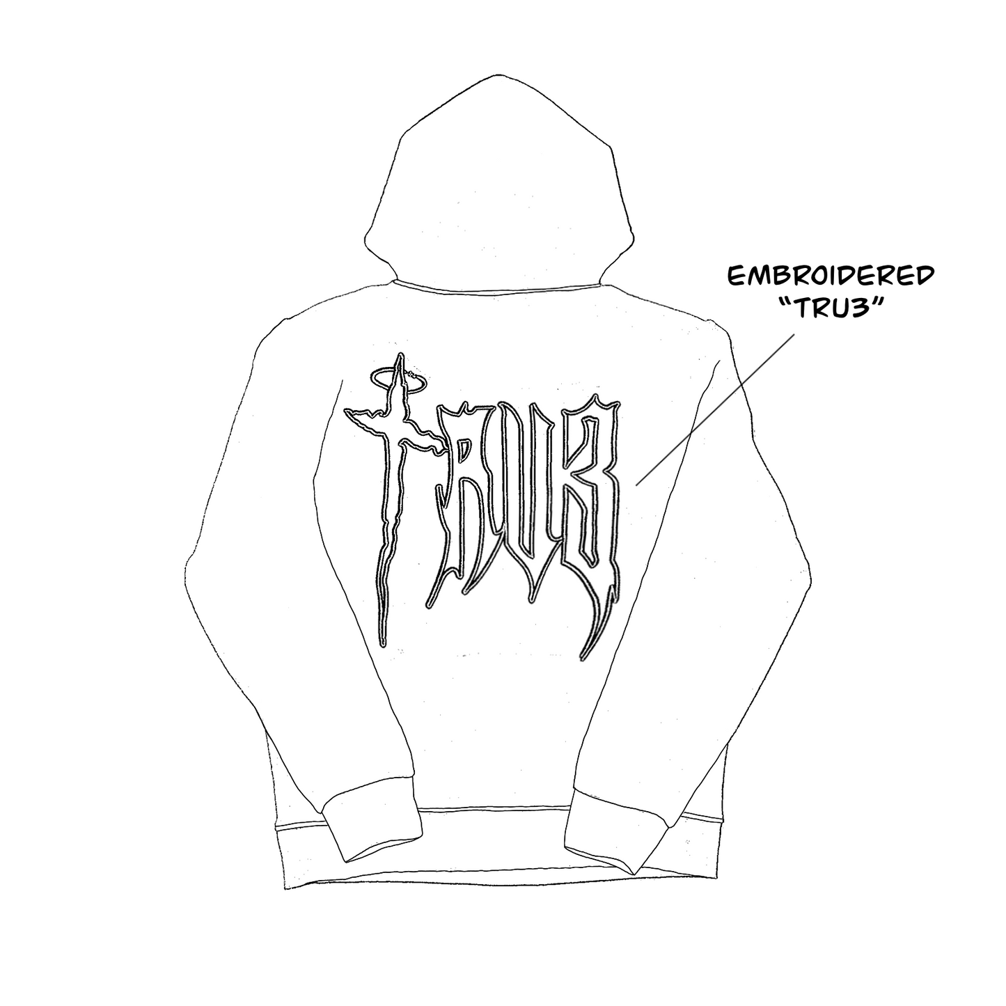 “Sapphire” Zipup Black/Blue