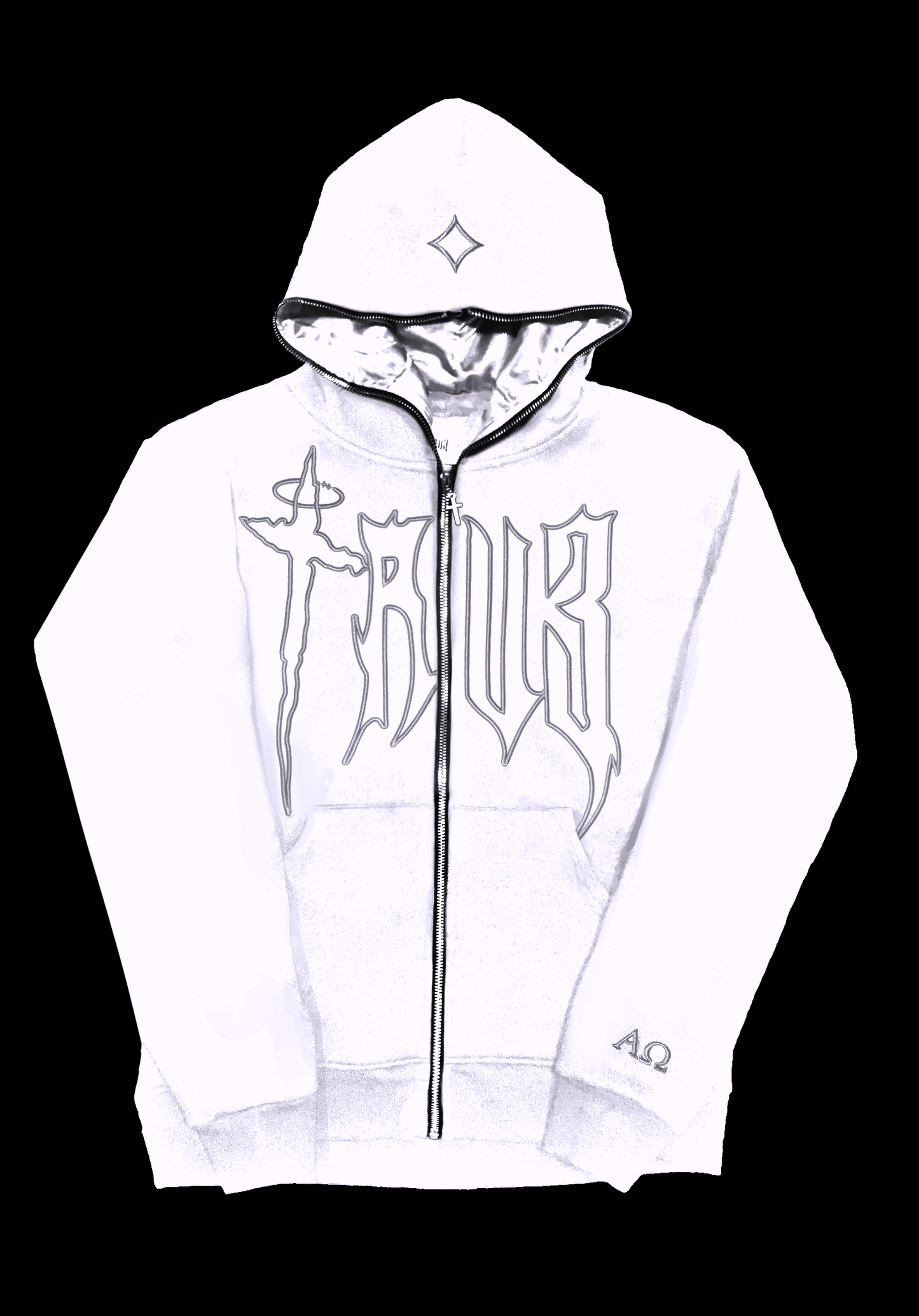 AV1 “Cloud” Full Zip White/Silver